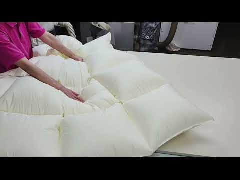 丁度いい厚み 合い掛け羽毛布団 マンションやベッド生活に最適 シングルからキングまで 予算に合わせてお作りします。【鞆のふとん家】