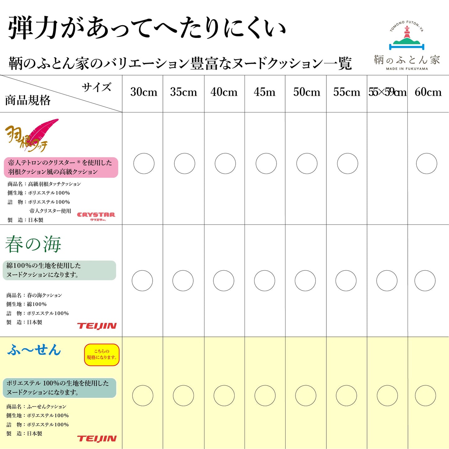 クッション 中身 【ふーせん】背当て 洗える 日本製 【鞆のふとん家】6