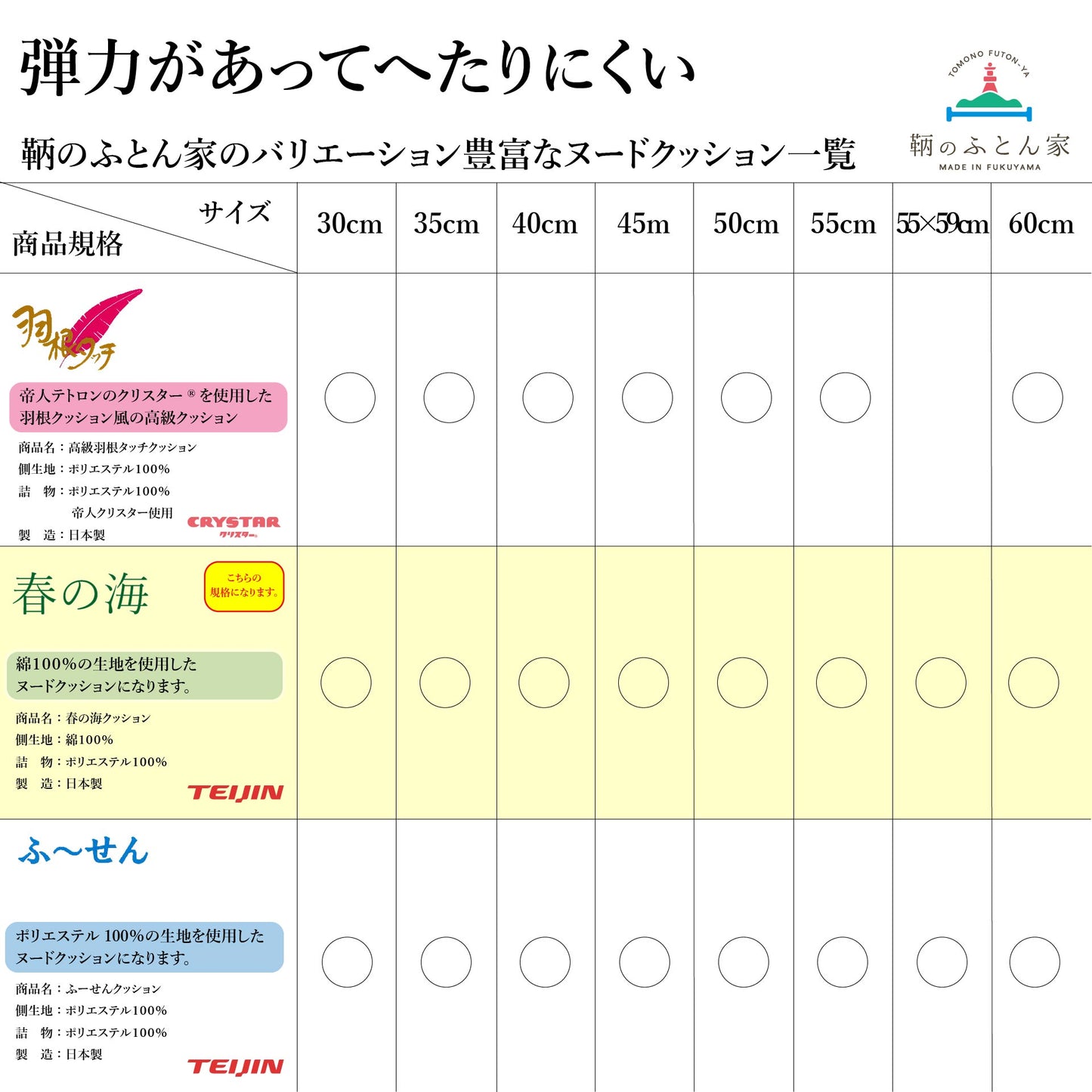 クッション 中身 【春の海】 抗菌・防臭・防ダニ 背当て 洗える 日本製 【鞆のふとん家】7