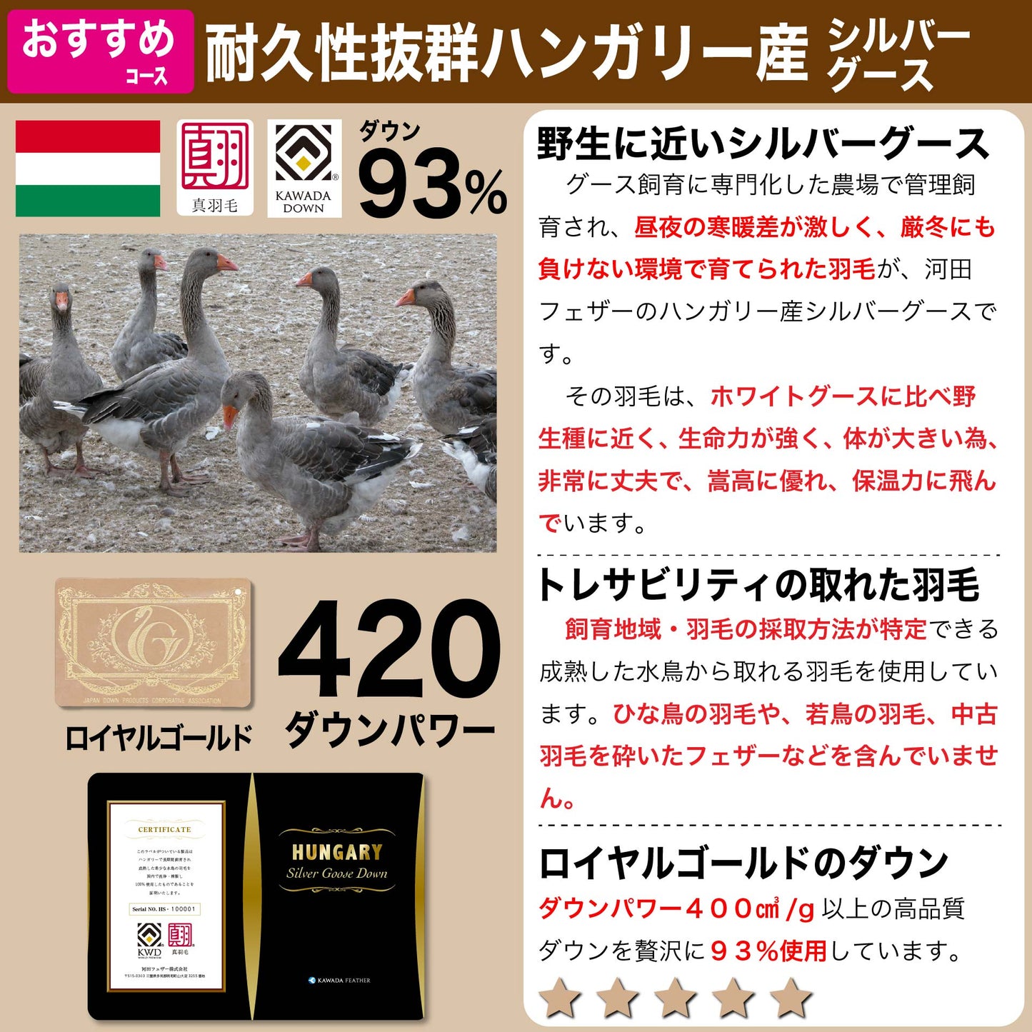 鞆のふとん家 河田フェザーダウン 増量 羽毛掛布団9
