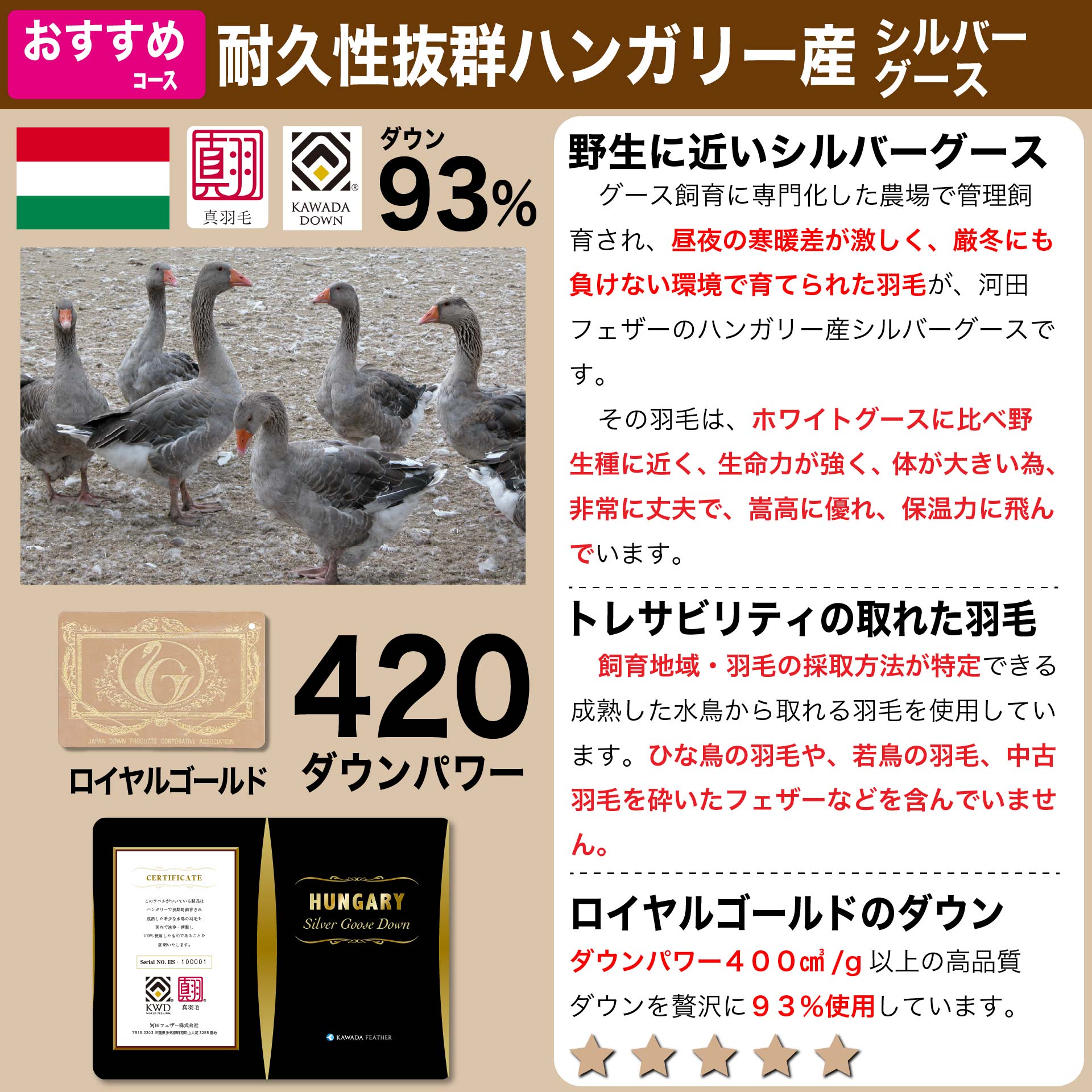 鞆のふとん家 河田フェザーダウン 増量 羽毛掛布団9