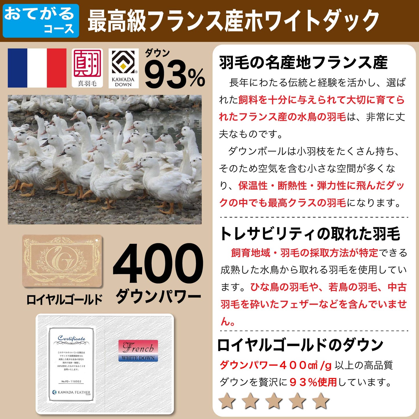 鞆のふとん家 河田フェザーダウン 増量 羽毛掛布団11